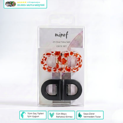 Minef 2'li Oval Toka Seti