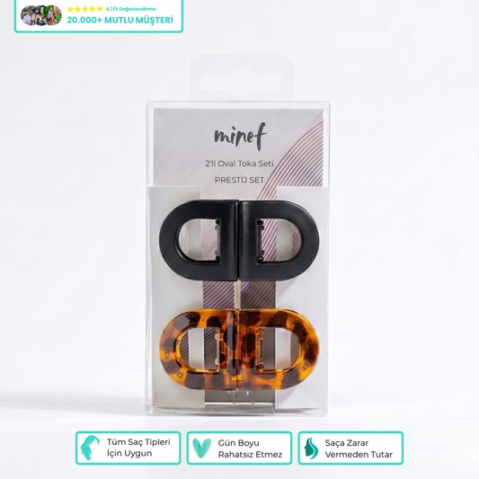 Minef 2'li Oval Toka Seti